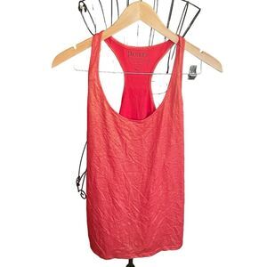 Decree Shimmer Tank Top Womens Burnt Orange Racerback Athleisure Tank Large NEW!